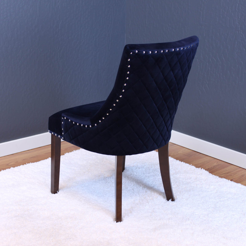 Bernyce velvet upholstered dining chair discount